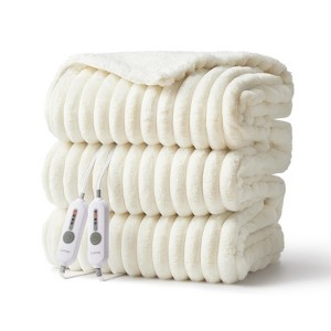 GustoWave Electric Heated Throw Blanket, Velvet Soft Fast Heating Blankets Throw, Machine Washable, Overheat Protection - 1 of 4