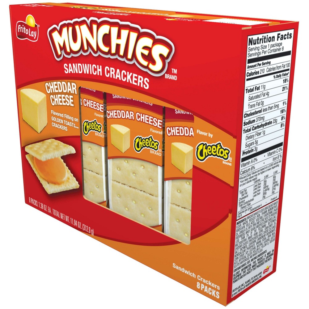 UPC 028400029254 product image for Frito Lays Munchies Cheddar Cheese Sandwich Crackers - 11.36oz/8pk | upcitemdb.com