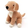 Handmade Puppy Plush Toy, Peach Color Pattern - 3 of 4