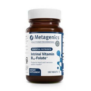 Metagenics Intrinsi B12-Folate: Supports nervous system & heart health with intrinsic factor for absorption. Methylcobalamin. 180 tablets. - 1 of 4