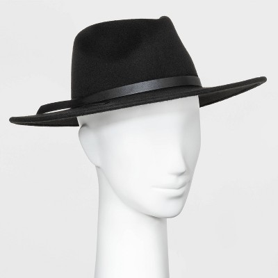 black fedora hat target