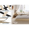 Full-Size Wooden Platform Bed Frame for Two, Backless Wooden Bed Frame, Slat Support, No Box Spring Needed, Easy to Assemble - 4 of 4