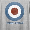 Humble Pie 1980 Tour Art Women's Heather Gray Short Sleeve Crop Tee - 4 of 4