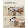 SONGMICS Folding Storage Ottoman Foot Rest Stool Footrest 286 lb Capacity for Living Room Bedroom - 3 of 4