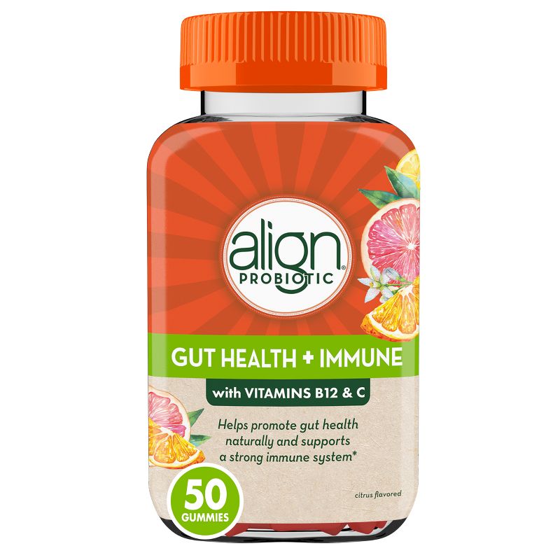 Align Gut Health &#38; Immunity Daily Probiotic Supplement - Citrus - Gummies - 50ct, 1 of 15