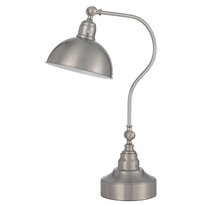 Metal Adjustable Desk Lamp Brushed Steel - Cal Lighting : Target