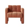 31.10" Boucle Upholstered Accent Chair, Modern Wood Frame Armchair - Maison Boucle - 2 of 4