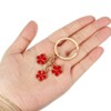 Unique Bargains Cute Flower Women Gifts Pendant Keychain for Purse Decor - 3 of 4