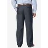 KingSize Men's Big & Tall Relaxed Fit Wrinkle-Free Expandable Waist Pleated Pants - 2 of 4