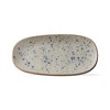 tagltd Hudson Blue Speckle Porcelain Oval Serving Dinnerware Platter Dishwasher Safe 11.0L x 5.5W inch - 2 of 2