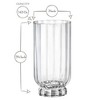 Bormioli Rocco Florian 4-Piece Highball Glasses, 14.5 Oz. Italian Made Glassware, Dishwasher Safe - 3 of 4
