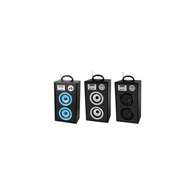Supersonic SC1300KBL Portable Rechargeable Speaker with Karaoke/Amp/FM Radio, Blue