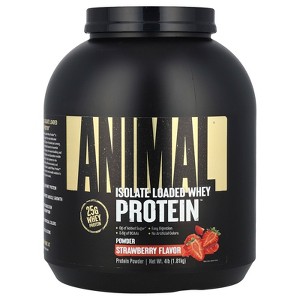 Animal Isolate Loaded Whey Protein Powder, Strawberry, 4 lb (1.81 kg) - 1 of 2