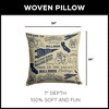 NCAA Fresno State Bulldogs Mapping Woven Pillow - 2 of 4