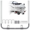 2PCS Boat Trailer Guide, 40"-60" Adjustable Design Trailer Guide Poles, Rustproof Galvanized Steel Trailer Guide, Trailer Guides with PVC Pipes - 3 of 4