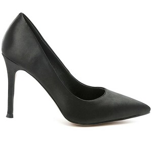 Fizzy Goblet Satin Stiletto Pumps - 1 of 4