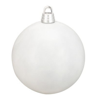 Northlight 12" Shatterproof Shiny Christmas Ball Ornament - White