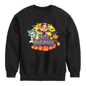 Boys' - Paw Patrol - Happy Halloween Graphic Long Sleeve Fleece Sweatshirt - 1 of 4