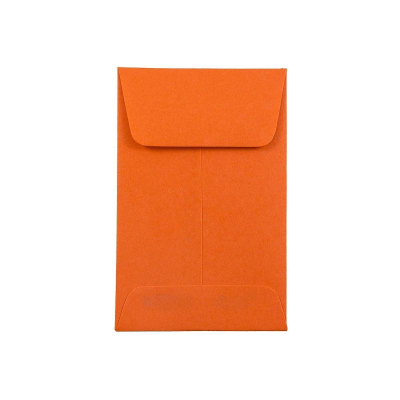 JAM Paper #1 Coin Business Colored Envelopes 2.25 x 3.5 Orange Recycled Bulk 500/Box (352627815H) , 1 of 5