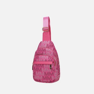MKF Collection Helaena M Logo-Printed Vegan Leather Sling Bag for Women, Crossbody Purse by Mia K - 1 of 4