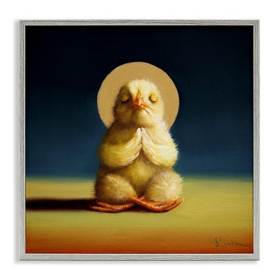 Stupell Industries Meditating Yoga Chick, 17" x 17"