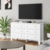 Garvee Dresser for Bedroom with 6 Drawers, Wood Drawer Dresser with Metal Handle, Chest of Drawers for Bedroom, Living Room, Hallway, White - 2 of 4