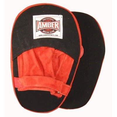 Amber Fight Gear Canvas Punch Mitts – Durable, Secure Fit, Boosts Speed & Power for Boxing, MMA, Kickboxing & Aerobics.
