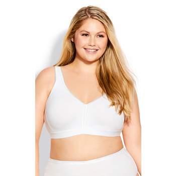 Avenue Body  Women's Plus Size Basic Cotton Bra - Black - 40c : Target