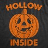 Mens Hollow Inside T Shirt Funny Halloween Jack O Latern Pumpkin Joke Tee For Guys - Crazy Dog Men's T Shirt - 2 of 4