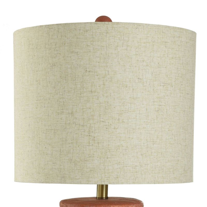 Rustic Cement Table Lamp Terracotta Finish - StyleCraft, 5 of 8