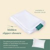 ComfyDown Pillowcase for Toddler & Travel Pillows - Breathable 100% Cotton, 400 Thread Count, Made in USA 12x16 - 3 of 4