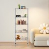 BestMassage 5-Tier Wire Shelf Unit Metal Shelving with Stable Base for Organizing Books Toys Clothes Kitchenware in Home Garage Office - 2 of 4