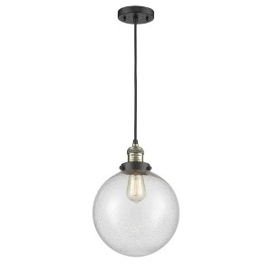 Beacon - 1 Light Cord Hung Mini Pendant In Industrial Style-13 Inches Tall and 10 Inches Wide - 1 of 1