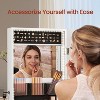 Mirror Jewelry Cabinet Standing Armoire Organizer Jewelry Storage with Full-Length Frameless LED Lights Mirror - 2 of 4