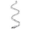 Pompeii3 Men's Designer Figaro Link 14k Gold (18gram) or Platinum (29gram) 5.5mm Bracelet 8" - 3 of 4