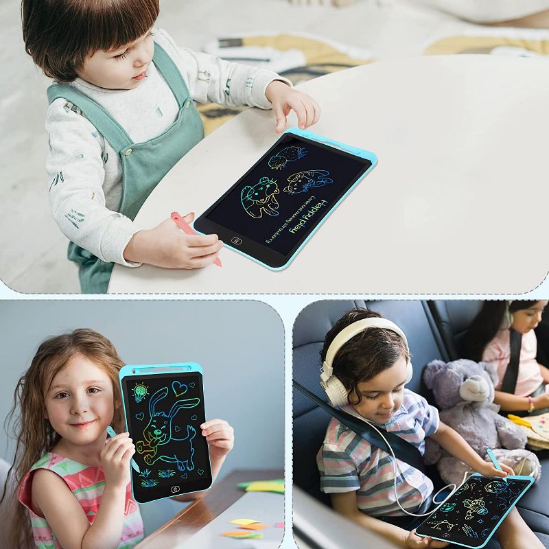 Link Kids LCD 10inch Color Writing Doodle Board Tablet Electronic Erasable Reusable Drawing Pad Educational & Learning Toy, 3 of 7