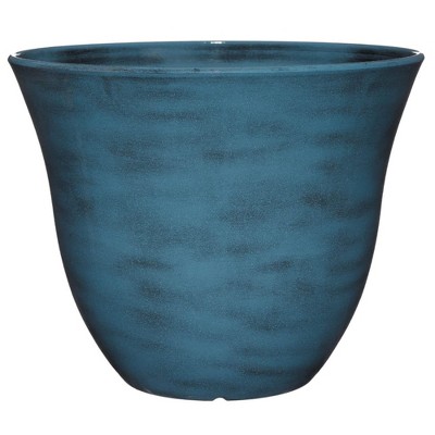 Classic Home and Garden Indoor/Outdoor Round Honeysuckle Resin Flower Pot Planter