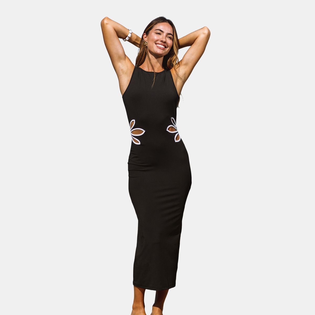 Cupshe Women's Bodycon Cutout Maxi Dress