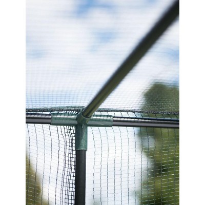 Tall Green Zippered Alloy Steel Crop Cage Tent