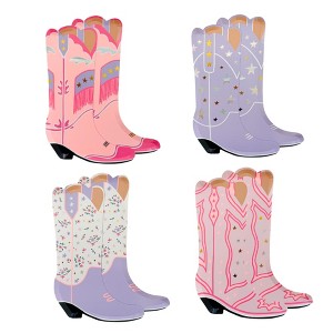 Daydream Society - Pony Tales Boot Plates - Pack of 8 Paper Plates, 2 of Each Style - 1 of 3