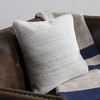 Loveable Knit Pillow - Light Grey/Natural - 20"X20" - Safavieh - 2 of 3