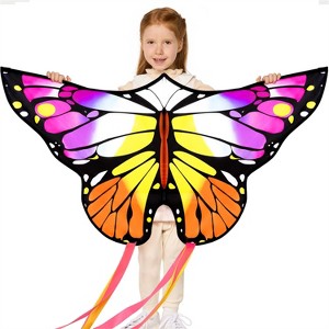 Joyfy Colorful Butterfly Kites – 43.3 In x 15.8 In Giant Beach Kites for Outdoor Games, Beach Fun and Family Activities, Ideal Gift for Kids Age 3+ - 1 of 4