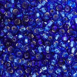 John Bead Czech Glass Seed Beads 6/0 Sapphire S/L Mix, 24g Vial - 1 of 1