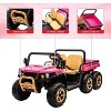 24V 2-Seater Kids Ride-On Dump Truck - Parent Remote Control, 4WD Power, Electric Dump Bed & Shovel, 6-Wheel Design for Ages 3+ - 4 of 4