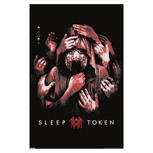 Trends International Sleep Token - Grabbing Hands Red Framed Wall Poster Prints - 1 of 4