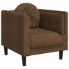 vidaXL Sofa Set Brown Velvet Sofa Set Rectangular Modern Seats Many - 3 of 4