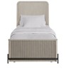 TiramisuBest Full Over Twin Trundle Bed, Taupe, Solid Wood + MDF, 82x56x54 inches, 202 pounds, Birch Veneer - 2 of 4