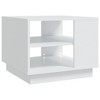 vidaXL Coffee Table White Engineered Wood Coffee Table Square Modern - 2 of 4