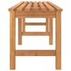 Garden Bench Warm Teak Solid Teak Wood 70.9 in length Durable - 4 of 4