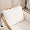 CAVINAS Accent Chair, Comfortable Accent Sofa Chair for Living Room, Corduroy Swivel Barrel Chair, 360 Degree Swivel Barrel Club Chair - 4 of 4